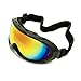 GloFX Rainbow Mirror Diffraction Ski Goggles - Trippy Diffraction Glasses, Full-Face Design, Comfort Foam Padding, Adjustable Strap, UV Protection, Perfect for Raves & Festivals