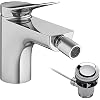 hansgrohe Einhebel-Bidetmischer Vivenis, Bidetarmatur mit Zugstange, Chrom