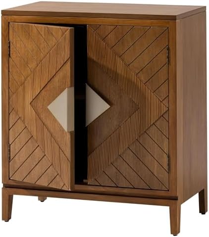 Farmhouse Storage Cabinet Accent Sideboard Wood Buffet Cabinet with 2-Door for Living Room, Hallway, Bedroom, Dining Room