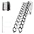 9.84FT Attic Ladder Wall Mounted Attic Steps,Telescopic Ladder Attic Ladder Pull Down Attic Ladder Alloy Attic Stairs 12 Steps Loft Ladder Wall-Mounted Collapsible Ladder with Armrests,Black