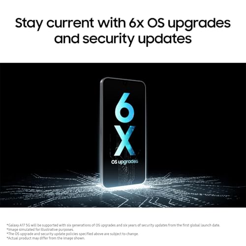 Samsung Galaxy A17 5G, AI Smartphone, Slim 7.5mm Frame, Large Screen, 50MP Camera, 128GB Storage, 4GB Memory, 5000 mAh Battery, Black, 3 Year Extended Warranty (UK Version) - Image 7