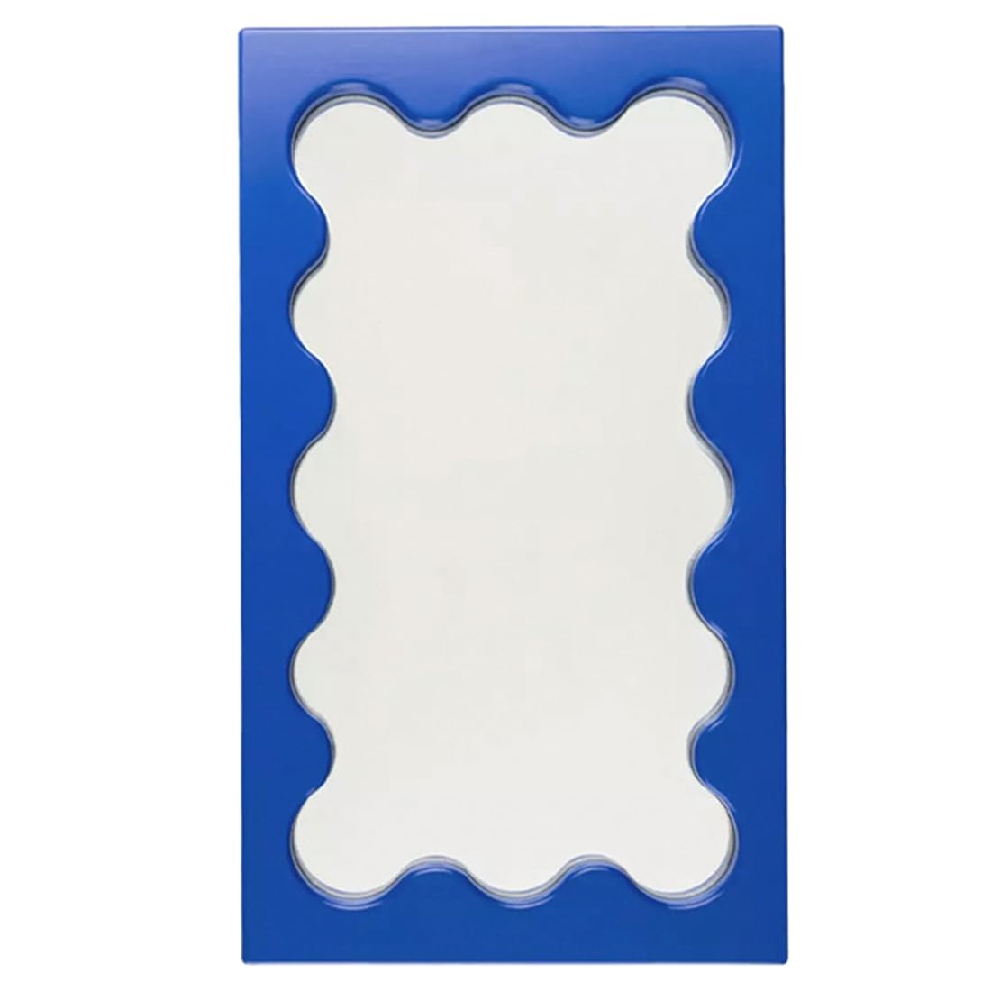 UDSKNV[KSL Desktop Makeup Mirror Wall Bathroom Bedroom Entrance Mirror Nordic Ins-Style Rectangular Wavy Design C