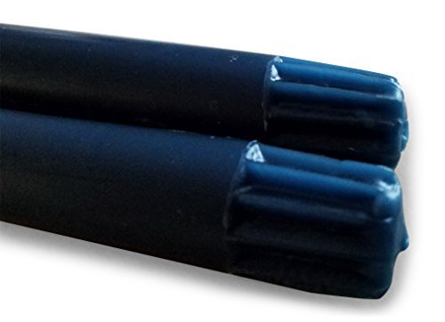 100% Pure Beeswax 6 inch Sapphire Blue Taper Candle Pair (Scented), Hand Poured by Hubbardston Candle Company