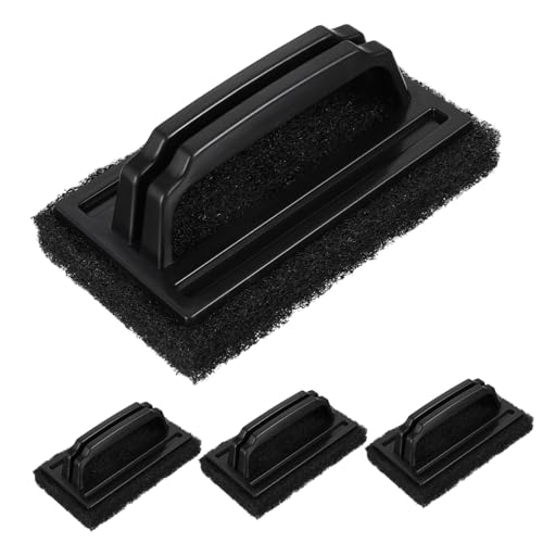 FUTUREORYY 4 Piezas Cepillo Parrilla Barbacoa con Esponja Práctica para Limpieza Aceite y Grasa Utensilios Resistentes y Duraderos para Cocina