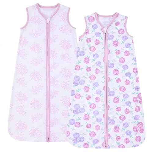 Image of DaysU Cotton Baby Sleep Sack, Baby Sleeping Bag with Two-Way Zipper, 0.5 TOG Wearable Blanket for Newborn Baby Boys and Girls