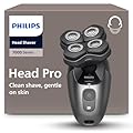 Philips Head Shaver Pro Serie 7000- Rasoio per uomo e donna, testina flessibile a 360° e lame ComfortCut per una rasatura pulita e delicata sulla pelle, modello HS7980/15