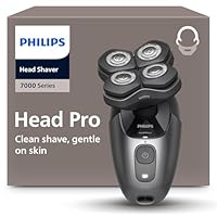 Philips Afeitadora Cabeza Serie 7000 Pro – Afeitadora Cabeza para Hombres y Mujeres, Cabezal flexible 360°, Cuchillas ComfortCut para un Afeitado Apurado y Suave, HS7980/15