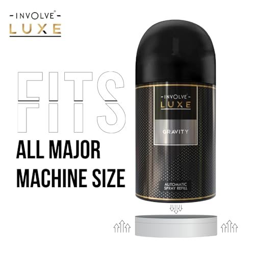 Image of Involve Luxe Combo - Ocean, Black Frost & Gravity - Pack 3 | Automatic Room Fresheners Refill | 2200 Sprays Guaranteed | Lasts up to 60 days (225ml * 3) | Automatic Home Fresheners