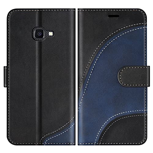BoxTii Hülle für Samsung Galaxy Xcover 4 / Galaxy Xcover 4s, PU Leder Handyhülle für Galaxy Xcover 4 / Xcover 4s, Ledertasche Klapphülle Schutzhülle mit Kartenfächer & Magnetverschluss, Schwarz
