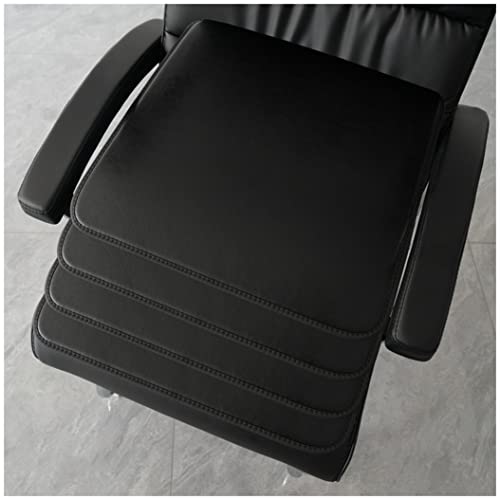 OWOHYG Cojín de Oficina, Impermeable, de Cuero, para Silla de Ordenador, Antideslizante, Cuadrado, Duradero, para Comedor, Cocina y Exterior, A, 45 x 45 cm (4 Unidades)