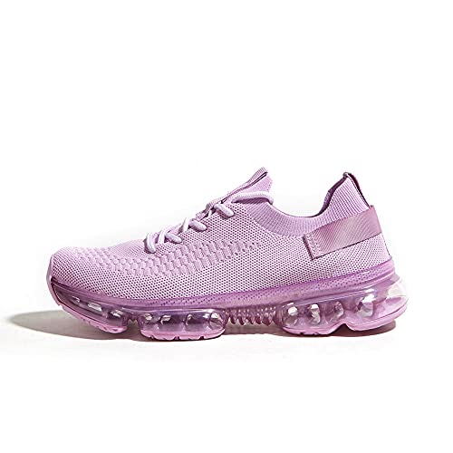 Image of LUCKY STEP Women Air Cushion Fashion Sneakers Breathable Casual Comfortable Lightweight Walking Shoes
