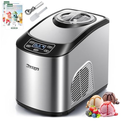 Huanyu Machine à glaces 1.5L Machine à glaces avec...