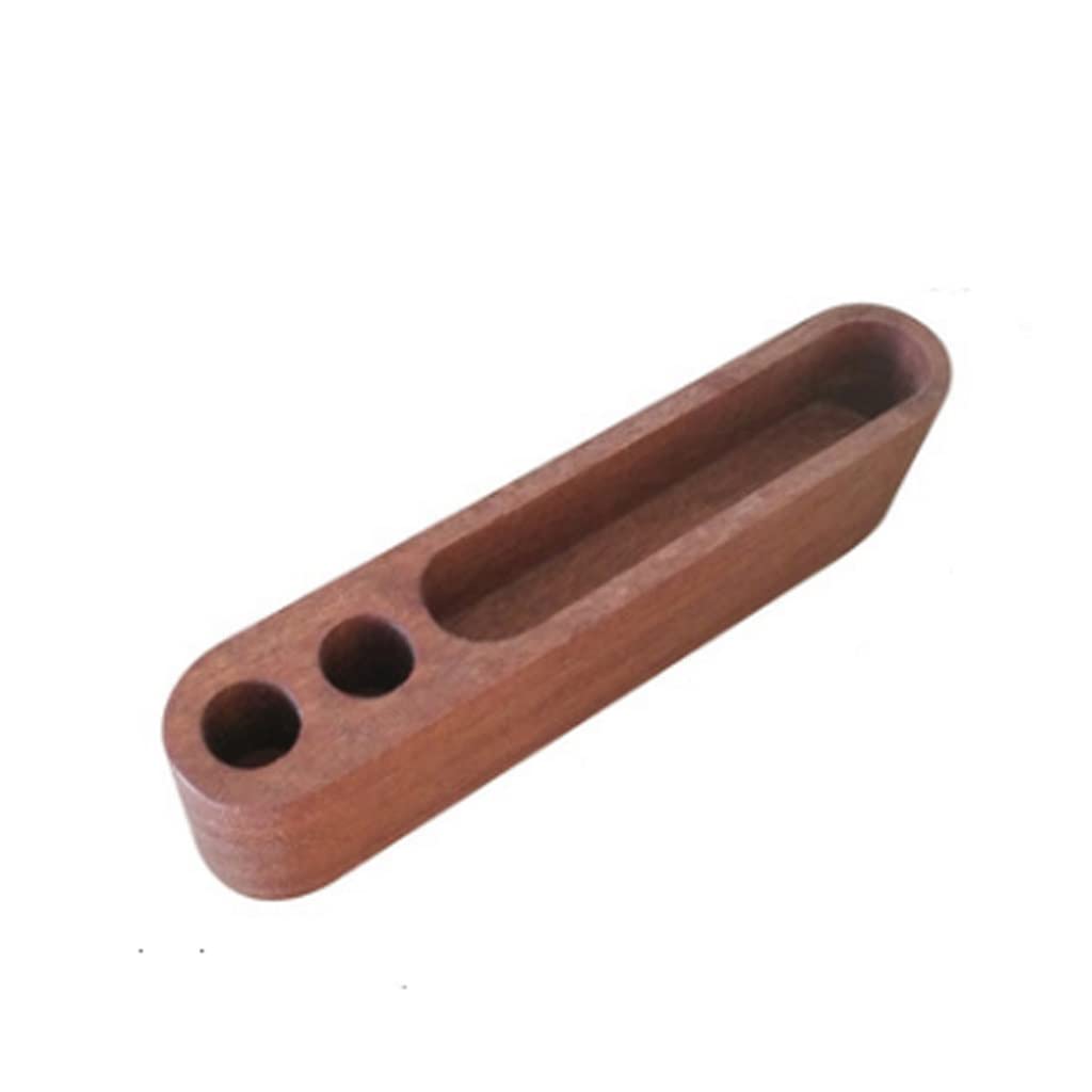 MOBYGKFY Wooden Business Card Case Office Desktop Walnut Holder Storage Note Box