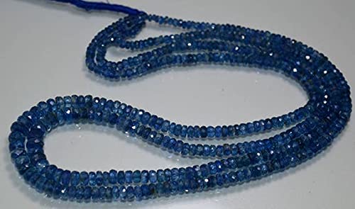 Cyanite naturelle LKBEADS de qualité supérieure en rondelles facettées 3x6mm pour joaillerie