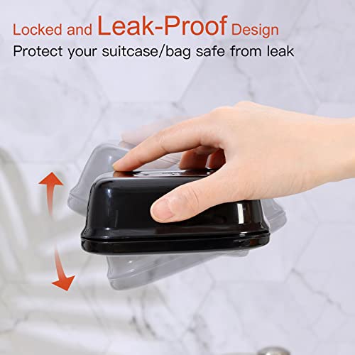 Quatish Soap Holder 1 Pack, Travel Soap Container With Lid, Portable Bar Soap Holder, Leakproof Soap Box, Travel Size Toiletries，Soap Dishes For Traveling, Camping, Gym, Bathroom #TOP2