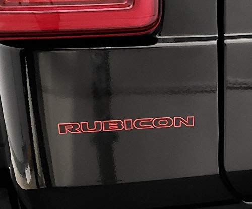 ZIC Motorsports Rubicon Vinyl Decal Sticker - Black and Red - 5.5