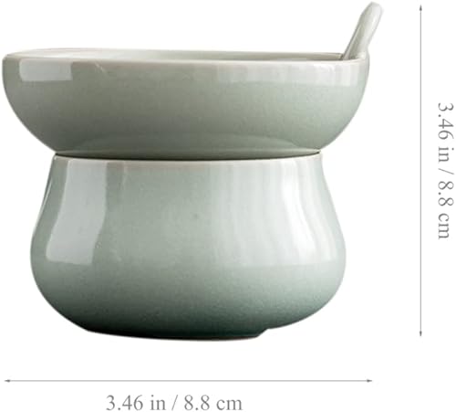 Miniatura 7 de Infusor de té de cerámica filtro de té Kung Fu filtro de té de hoja suelta colador de té para ceremonia de té chino Kongfu accesorio verde