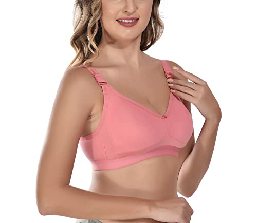 Image of Viral Girl Women's Wire-Free Cotton Hosiery Bra | Non-Padded, Full Coverage, Adjustable Straps | Soft Comfortable Innerwear with Hook & Eye Closure for Everyday Use