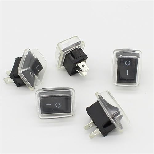 Bouton-poussoir à enclenchement rapide 6A 250V boîtier compact 21 mm x 15 mm