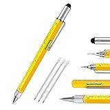 Multitool Pen - Multi-tool DIY Tool, Unique Gadget With Screwdriver Pen, Touchscreen Stylus,Ruler,Bu