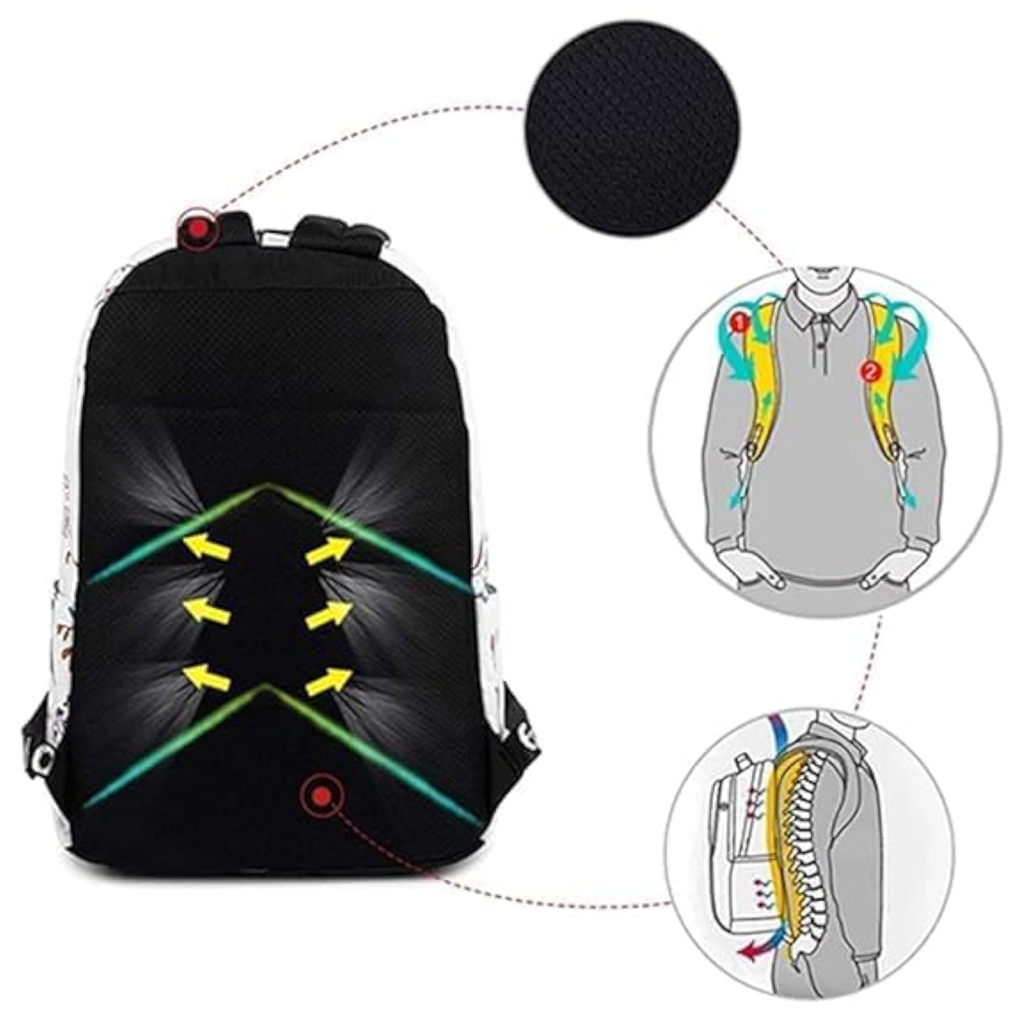 Medium Water Resistant Backpack, Casual Daypack