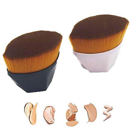 YMZ Pincel poligonal portátil de alta densidad sin costuras para base de maquillaje BB Cream Brocha de maquillaje para polvos sueltos rubor herramienta de maquillaje