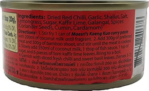 Maesri Thai Kaeng Kua Curry Paste - 4 Oz (Pack Of 4) #TOP1