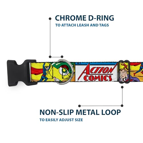 Collier pour chien DC Comics Action Comics Superman réglable 33-43cm - 6