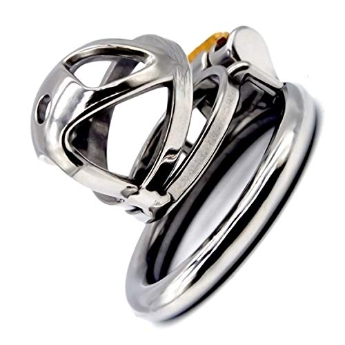 Dispositif masculin de chasteté Bondage Masters cage acier inox médical anneau 50 mm