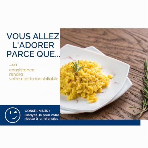 Riso Scotti - Riz Carnaroli - Riz à risotto super fin, riz italien, prêt en 16' - 1 kg (Lot de 2) – vue 6