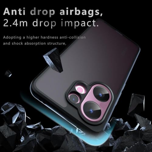 Image of Matte PC+TPU Phone Case for Vivo X200 FE 5G, Air Bag Protection, Anti-Fingerprint, Never Turns Yellow, Micro Arc Edge, Skin-Friendly Feel, Black