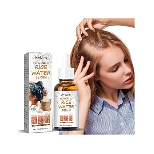 ZITIANY Organic Rice Water Serum For Hair Growth, Hair Loss Treatment, Strengthens Hair, Nourishes Scalp, Help Repair Damaged Hair, Fermented Rice Water Serum,10ml