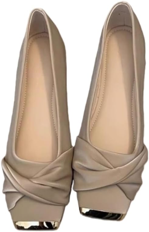 Flat Square-Toe Mary Jane Shoes - Suitable for Commuting, Formal Events, Weddings, and Casual wear for Ladies.