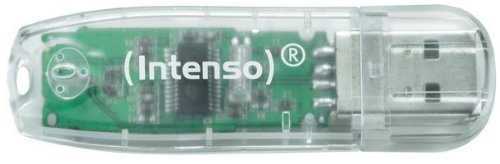 Intenso 3502480 32GB Rainbow USB 2.0 Flash Drive - Transparent