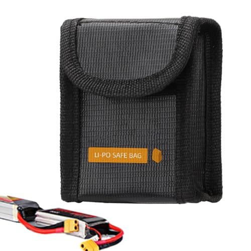 Borsa per batteria ignifuga protezione per per drone custodia design compatto e portatile stoccaggio versatile 9 x 8 x 6.2 cm per accessori per droni S Refer to description