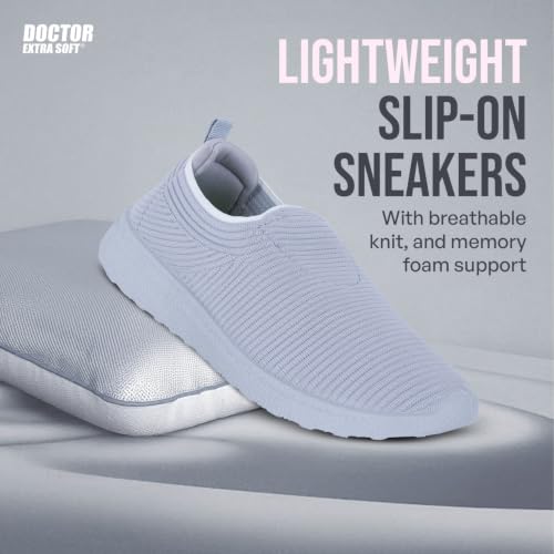 Image of DOCTOR EXTRA SOFT Lightweight Memory Foam Women's Shoes | Walking,Gym,Training,Running,Casual,Sports,Athletics| Stylish,Flexible,Comfortable| Slip-On,Loafers,Lace-Up,Sneaker for Ladies & Girls D-1004