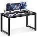 Computer Desk 47" Modern Sturdy Office Desk Study Writing Desk for Home Office, Coleshome, Black