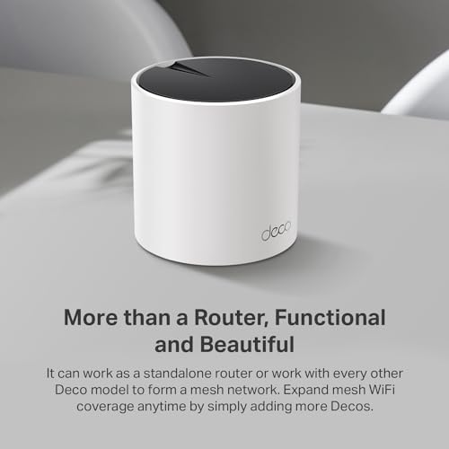 TP-Link Deco X55 Pro AX3000 Whole Home Wi-Fi 6 Mesh System - Coverage up to 2500 Sq.Ft & up to 150 Devices, 2x2.5G WAN/LAN Ports, 4 Streams, Ethernet Backhaul, Ideal for 1Gig+ Internet, 1-Pack - image 9