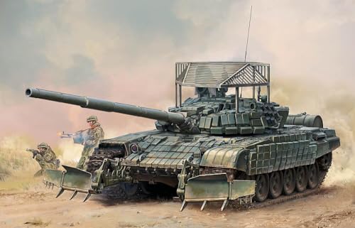 Trumpeter 09609 char T-72B1 échelle 1/35 avec blindage KTM-6 pour maquettiste