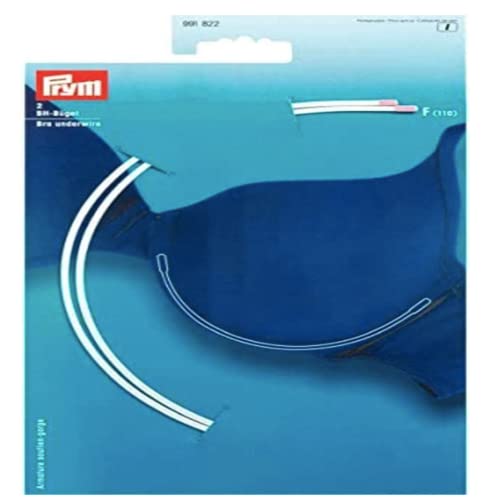 Prym Soutien-Gorge À Armatures, Steel, Blanc, Gr. F (110), weiß, 2 Stück
