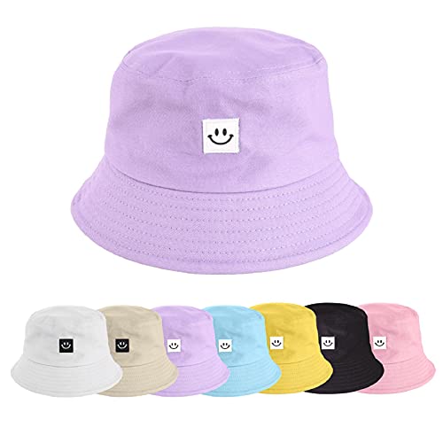 UMIPUBO Fischerhut Bucket Hat Smile Herren Damen Bunt,Sonnenhut Sommerhut...