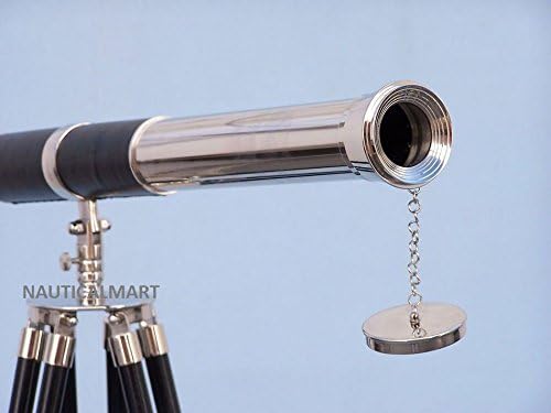 Nauticalmart Admirals Floor Standing Chrome Telescope 60"
