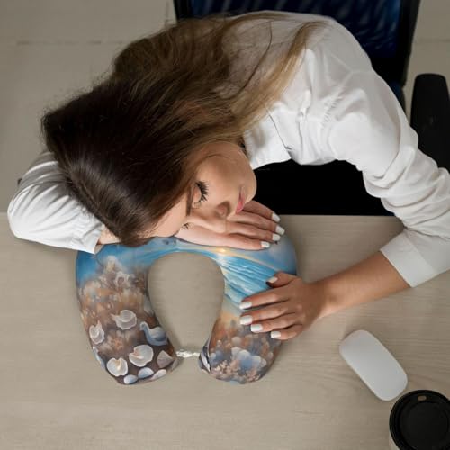 Almohada de viaje espuma viscoelástica tamaño ajustable miniatura 6
