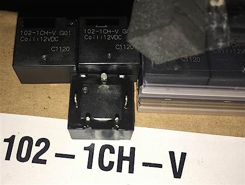 Relé 102-1CH-V 12VDC de 5 pines para reparar placas de activación y evitar sobrecargas