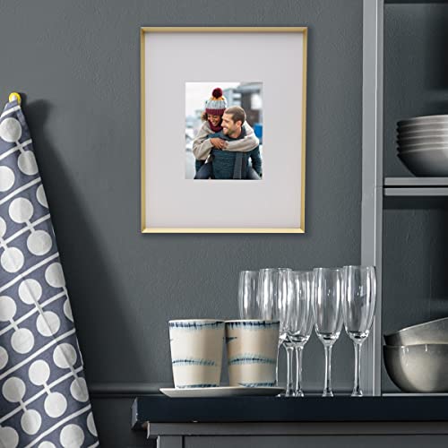 Mikasa Metal Portrait Frame, Displays 8X10 Photo With Mat, 16X20 Without Mat, Gray To Metal Portrait Frame, Displays 8X10 Photo With Mat, 16X20 Without Mat, Gold #TOP5