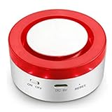 Pavewood Seguridad para el Hogar Tuya Sirena Inteligente Alarma Bocina con Flash EstroboscóPico 100 DB Sonidos Grandes para Amenazar Al LadróN para Alexa Enchufe de la UE