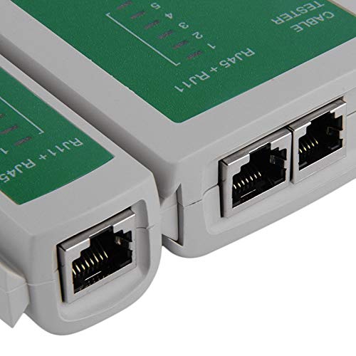 Image of TERABYTE RJ45 and RJ11 LAN network Ethernet internet cable Tester RJ 45 Cat5 RJ 11 /12 Network Cable Tester for RJ45 RJ11 RJ12 CAT5 CAT 6 Lan Adapter Tester Without Battery