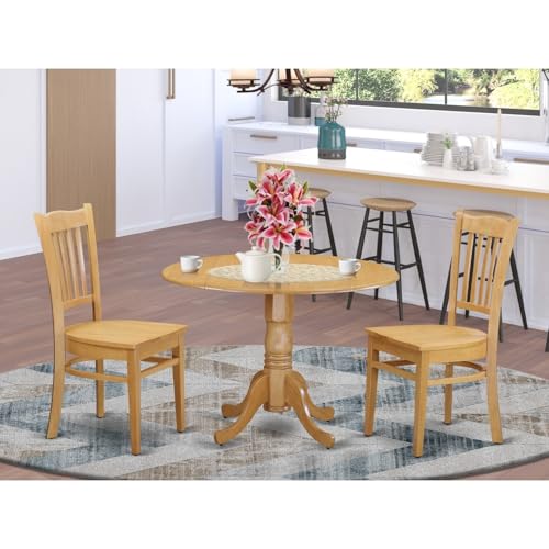 HomeStock Global Glam Dinette Dining Room Set 3 Piece with