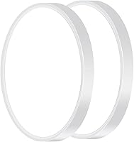 Vista 11 de Lámpara LED de Techo de Montaje al Ras de 12 Pulgadas, Luz Plana de 24W, Panel de Superficie Ultrafino de 5000K, Perfil Bajo para Dormitorio, Blanco
