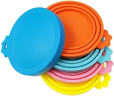 SACRONS Can Covers Universal Silicone Can Lids for Pet Food Cans Fits Most Standard Size Dog and Cat Can Tops BPA Free